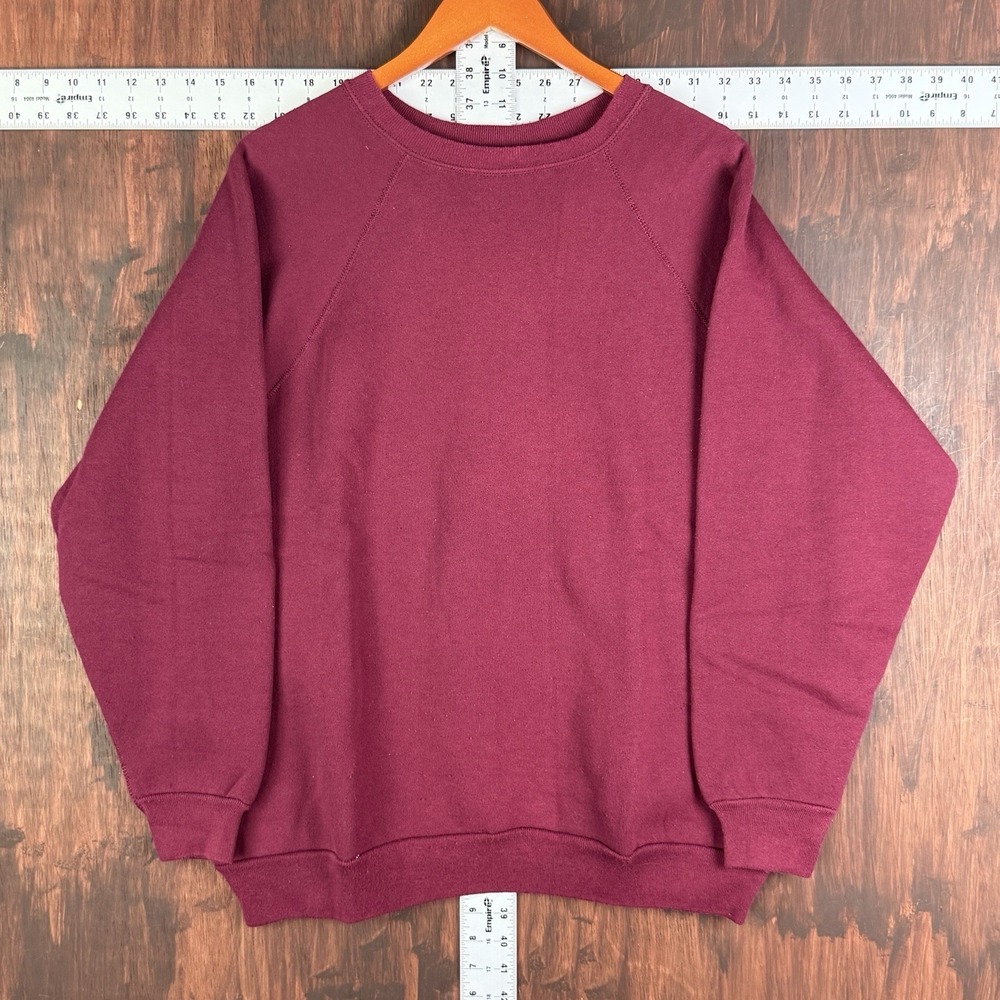 Discus Athletic‎ Sweatshirt Pullover Blank Made In USA Vintage 90s Maroon Men XL